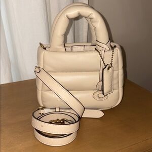 Coach Mini Pillow Tote Bag in Ivory